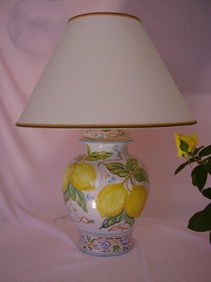 Ceramiche d-Arte di Albisola - Maiolica dipinta a mano con limoni